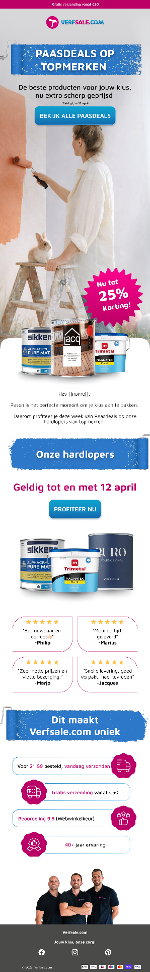 Verfsale Paasdeals campagne